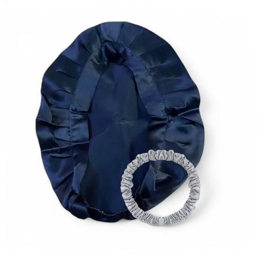 Silk&Glow Haarschutz Bonnet inkl. Scrunchie 100% Seide