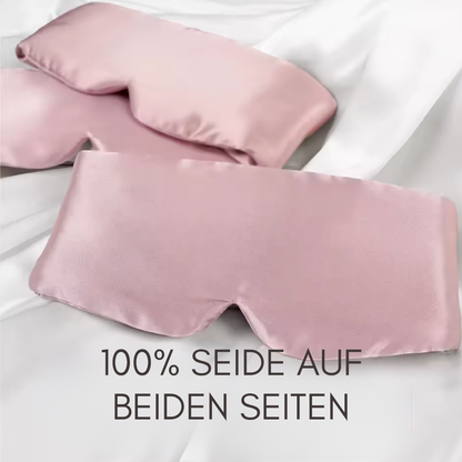 Silk&Glow Schlafmaske 100% Seide inkl. Seidenscrunchie & Washbag