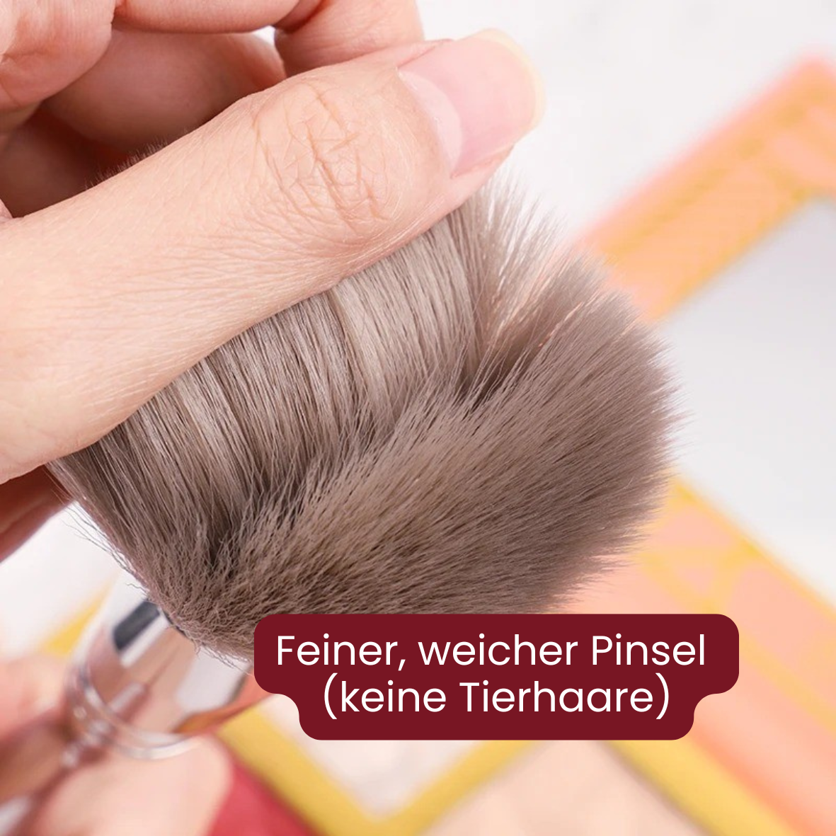 Make-Up Powder Pinsel inkl. Tasche (14-tlg. Set)