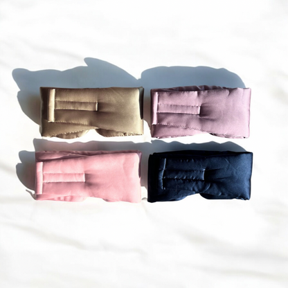 Silk&Glow Schlafmaske 100% Seide inkl. Seidenscrunchie & Washbag