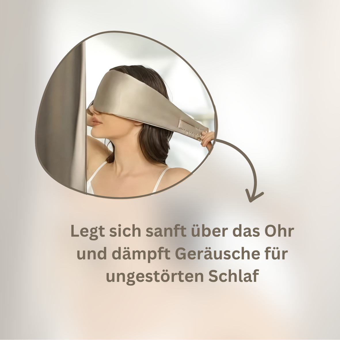 Silk&Glow Schlafmaske 100% Seide inkl. Seidenscrunchie & Washbag